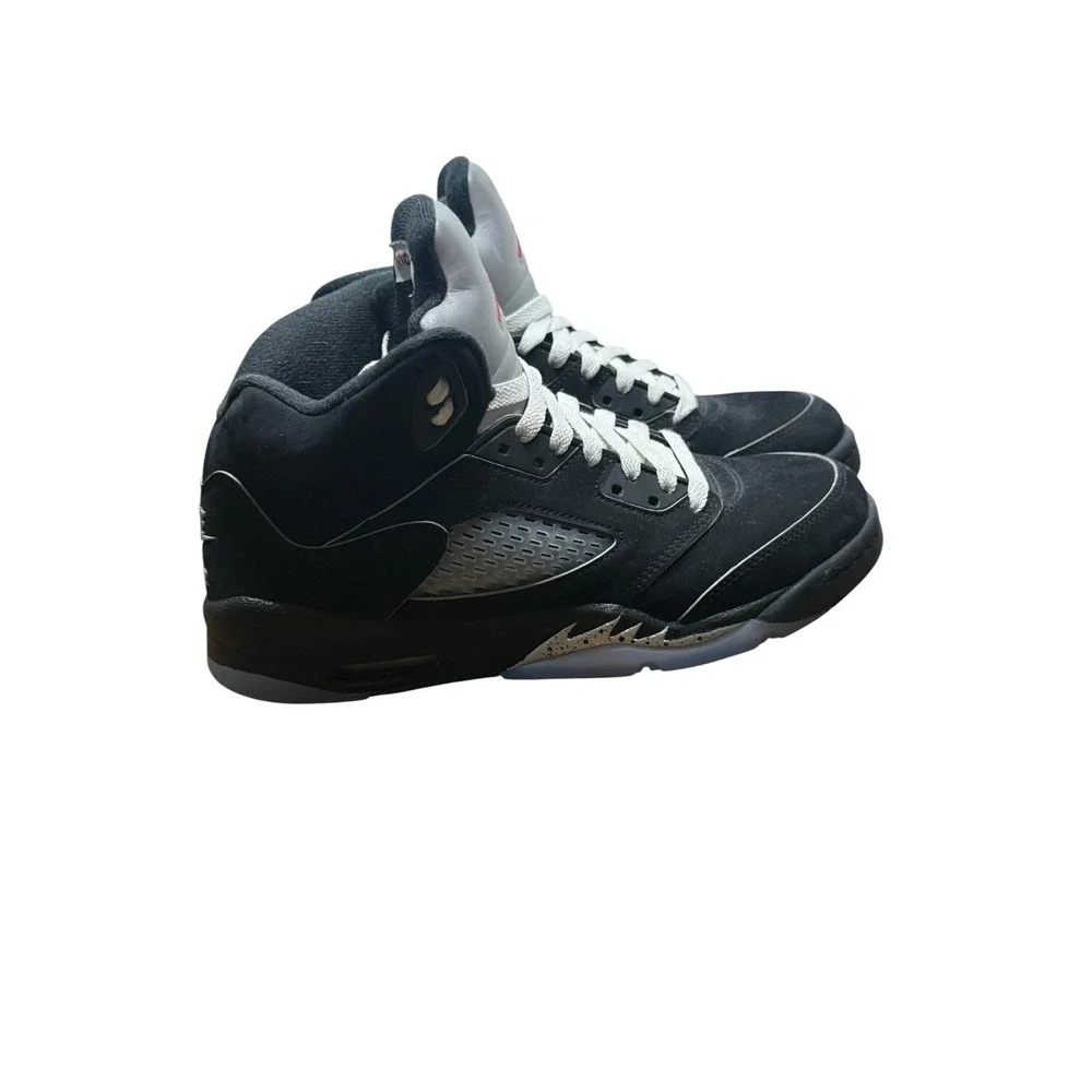 Nike Air Jordan 5 Retro OG Black Metallic Size 6.5Y (8 W) 2025 GS Reimagined